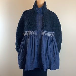 Rare Free People Ain't She Lovely Navy Jacket NWT